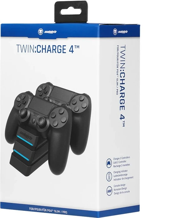 Snakebyte Twin:Charge 4 Ladestation schwarz (PS4)