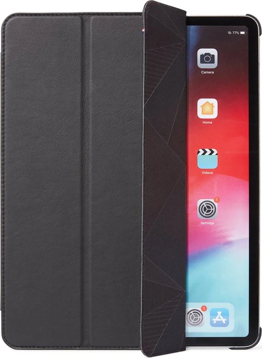 Decoded Leder Slim Cover für iPad Pro 12.9" 2018, schwarz
