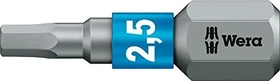 Wera 840/1 BTZ Innensechskant Bit 1/4", 2.5x25mm, 1 Stück