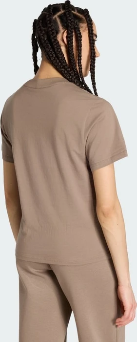 adidas Essentials 3-Streifen Cotton T-Shirt kurzarm khaki six/white (Damen)
