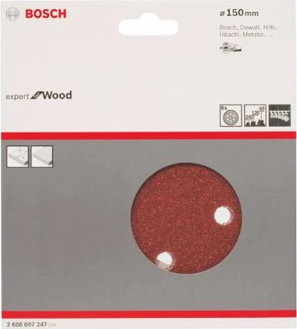 Bosch Professional C430 Expert for Wood and Paint Schleifblatt-Set, 6-tlg.