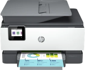 HP OfficeJet Pro 9012e All-in-One grau, Tinte, mehrfarbig