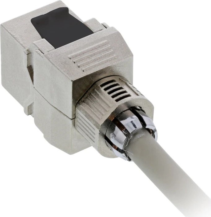 InLine Keystone Modul RJ-45 Buchse/Verlegekabel Cat8.1, SNAP-In