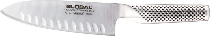 Global G-64/84 Santoku Fischmesser Kullenschliff 16cm