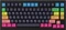 Keychron Q1/Q2/K2 OEM Dye-Sub Keycap-Set Rainbow, Kunststoff (PBT), Rainbow, mehrfarbig/schwarz, 97 Tasten (83+14), ANSI-US Vorschaubild