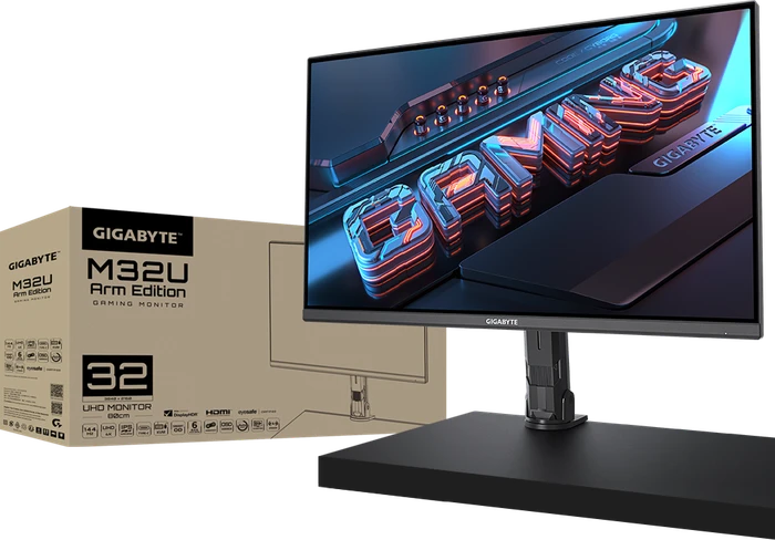 GIGABYTE M32U AE (Arm Edition), 31.5"