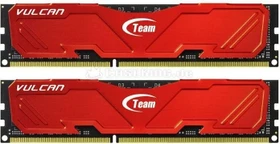TeamGroup Vulcan rot UDIMM 8GB Kit, DDR4-2800, CL16-16-16-36