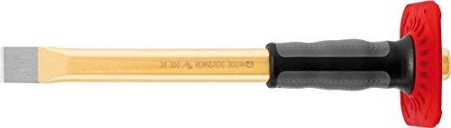 Rennsteig Handmeißel Flach lackiert mit Handschutz 250x25mm