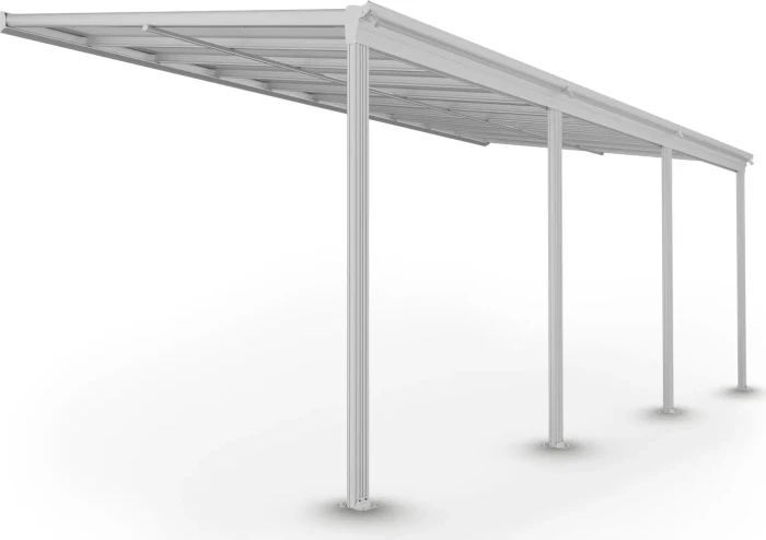 Juskys Borneo Terrassenüberdachung 6x3m weiß