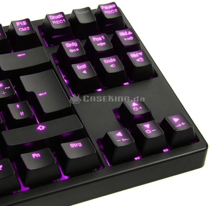 Ducky Shine 3 Slim [TKL], LEDs violett, MX BLACK, USB, DE