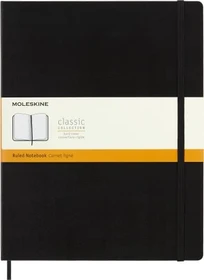 Moleskine Klassik Notizbuch, 215.9x279.4mm, liniert, fester Einband XXL, schwarz, 192 Blatt