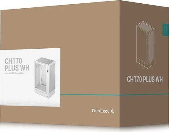 DeepCool CH170 Plus WH, weiß, Glasfenster