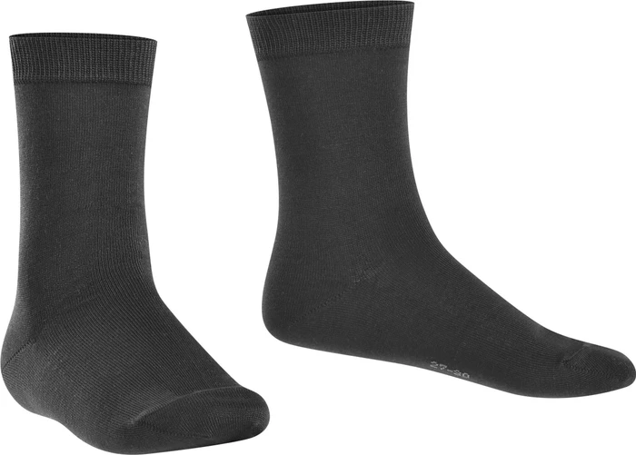 Falke Cotton Finesse Socken schwarz (Junior)