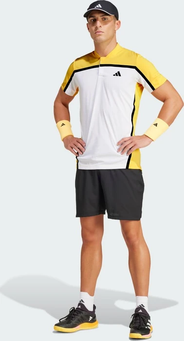 adidas Tennis Heat.RDY Pro FreeLift Henley Poloshirt kurzarm white/spark (Herren)
