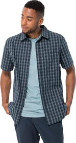 Jack Wolfskin Hot Springs Hemd kurzarm night blue checks (Herren)