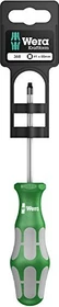 Wera Kraftform Plus Serie 300 368 SB Innenvierkant Schraubendreher, R1x80mm