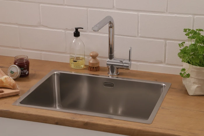 Respekta Detroit 590x435mm Einbau Becken mittig edelstahl