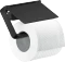Hansgrohe AXOR Universal Softsquare Toilettenpapierhalter mit Deckel mattschwarz Vorschaubild