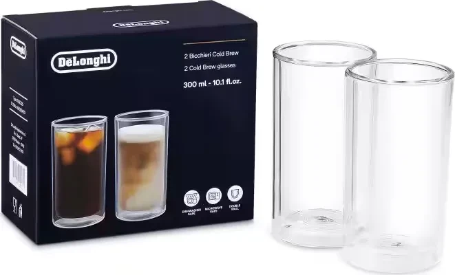 DeLonghi Cold Brew doppelwandige Thermoglas, 2 Stück