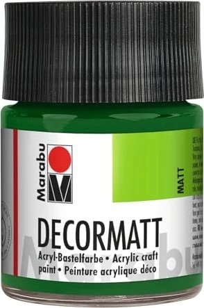 Marabu Decormatt Acryl Acrylfarbe, olivgrün, 50ml