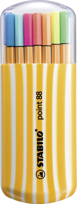 point 88 inkl. 5 Neonfarben sortiert, 20er-Set, Kunststoffetui