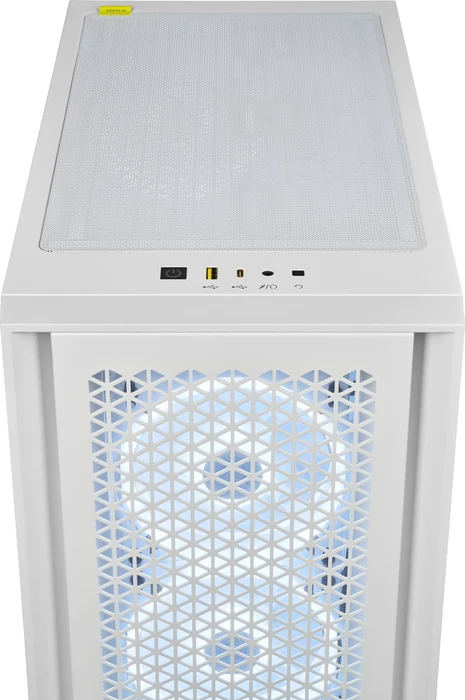 Corsair 4000D RGB Airflow QL Edition, weiß, Glasfenster