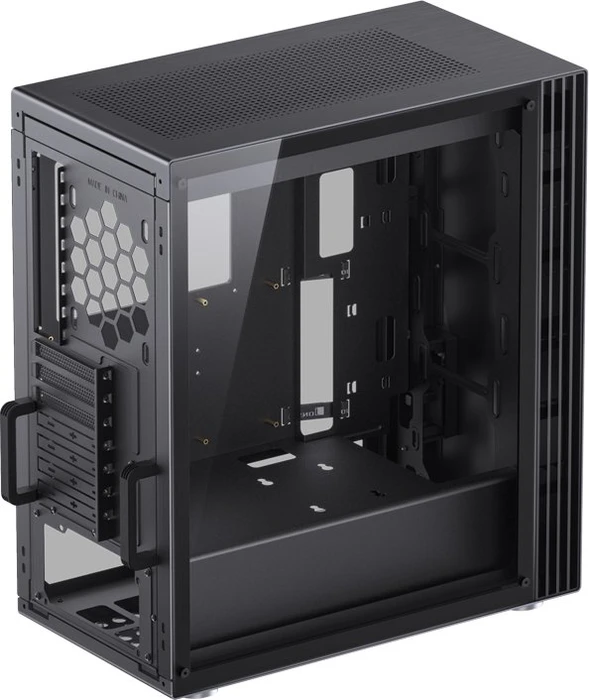 Jonsbo U6 Black, schwarz, Glasfenster