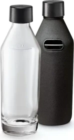 Sodapop Glaskaraffe glatt inkl. Bottle Shirt Sodaflasche 700ml grau