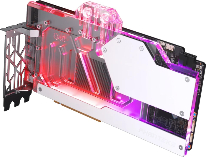 Phanteks Glacier G40 MSI, RTX 4090 Suprim & Gaming weiß, mit Backplate