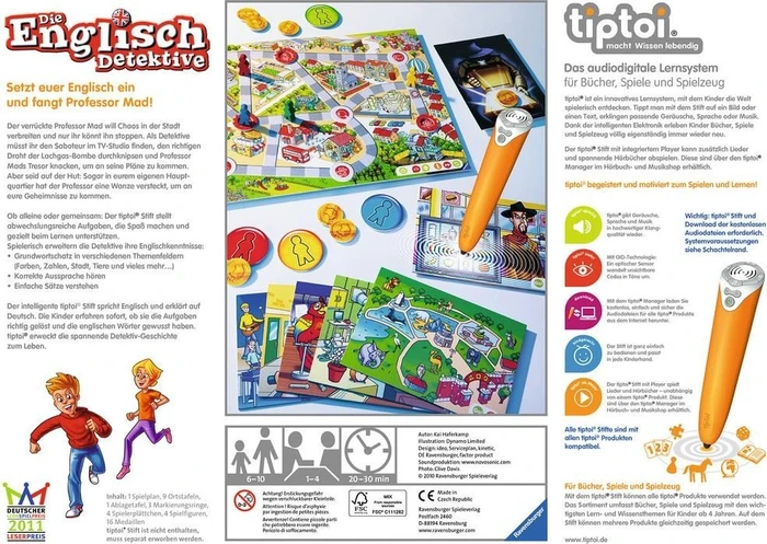 Ravensburger tiptoi Spiel: Die Englisch-Detektive