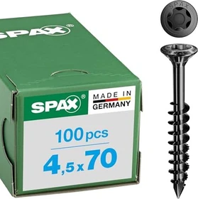 Spax BLAX Edelstahl rostfrei A2 T-STAR plus T20 Fassadenschraube, 4.5x70mm, 100 Stück