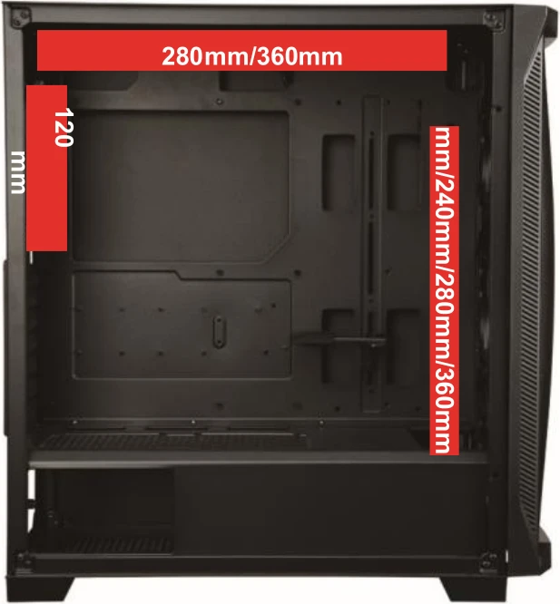 Enermax StarryKnight SK30, Glasfenster