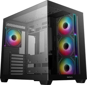 DeepCool CG530 7F, schwarz, Glasfenster