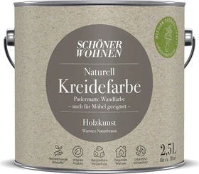 Schöner Wohnen Naturell Kreidefarbe innen holzkunst warmes naturbraun, 2.5l
