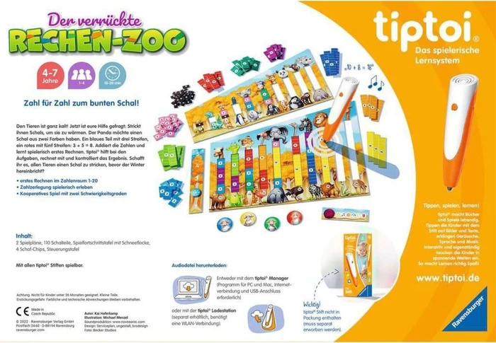 Ravensburger tiptoi Spiel: Der verrückte Rechen-Zoo