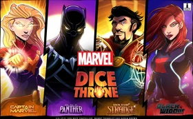 Marvel Dice Throne Captain Marvel, Black Panther, Doctor Strange & Black Widow