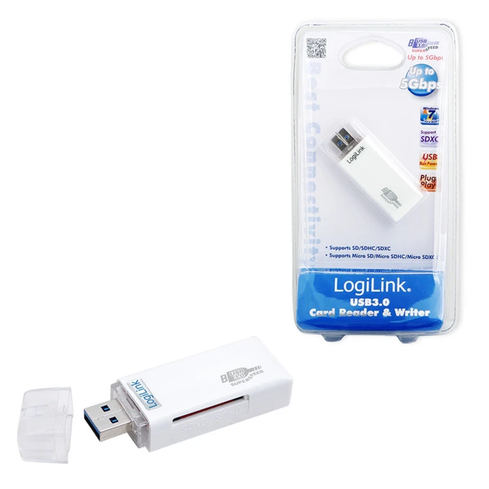 LogiLink Cardreader & Writer, USB-A 3.0 [Stecker]