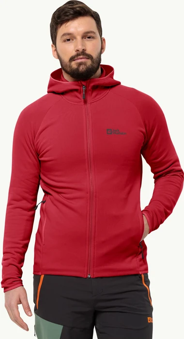 Jack Wolfskin Baiselberg Hoody FZ Jacke red glow (Herren)