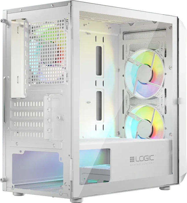 Logic Concept Portos ARGB Mini White, Glasfenster