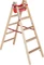 Euroline 2-tlg. Comfort-Breitsprosse Holz-Stehleiter Vorschaubild