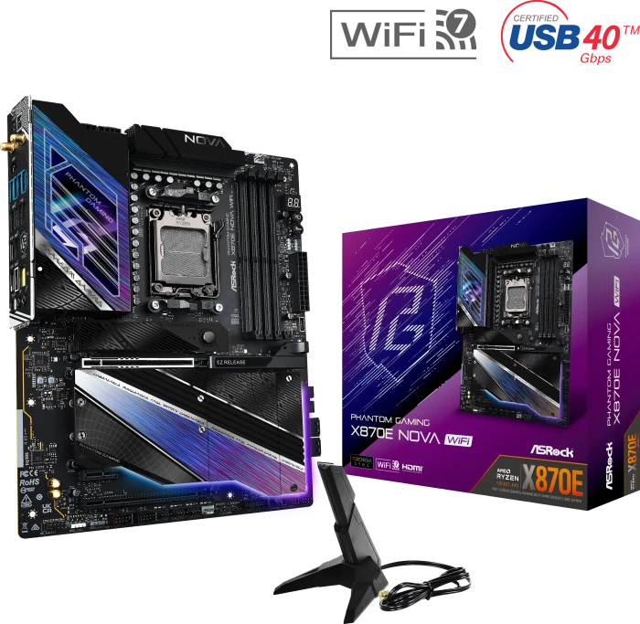 ASRock Phantom Gaming X870E Nova WiFi (AMD AM5)