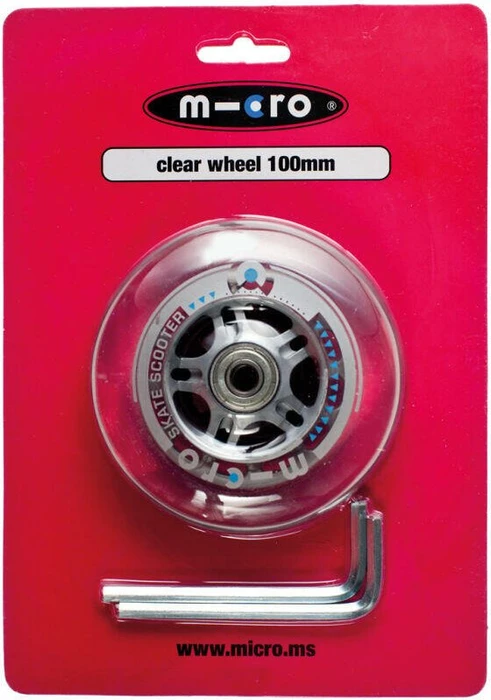 Micro Scooter Rollen 100mm transparent