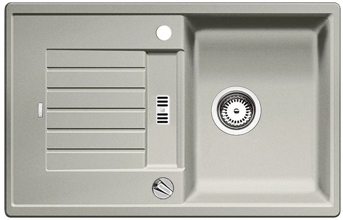 Blanco Zia 45 S Becken reversibel mit Ablauffernbedienung perlgrau