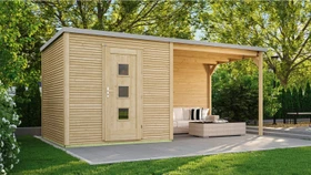 Weka wekaLine 413 B 546x250cm Gartenhaus natur