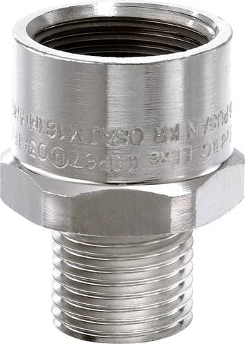 Wiska OSAJ 75 / M40(M)*M75(F) Ex d Erweiterung, Messing vernickelt, M40-M75