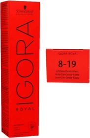 Schwarzkopf Igora Royal Haarfarbe 8-19 hellblond cendré violett, 60ml
