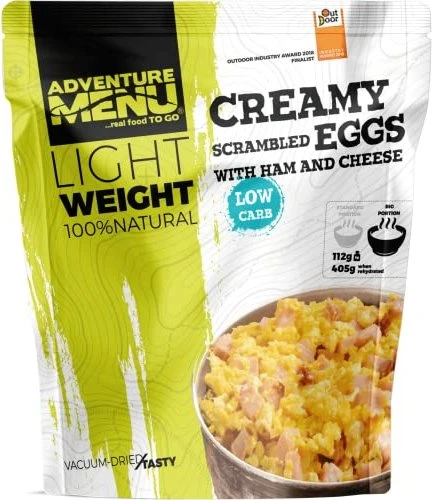 Adventure Menu Creamy Scrambled Eggs with Ham and Cheese 672kcal