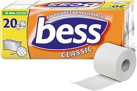 bess Classic Toilettenpapier 3-lagig weiß, 20 Rollen