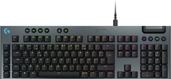 Logitech G915 X, schwarz, LEDs RGB, GL TACTILE, USB, FR