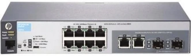 HPE Aruba 2530 8G Desktop Gigabit Managed Switch, 8x RJ-45, 2x RJ-45/SFP